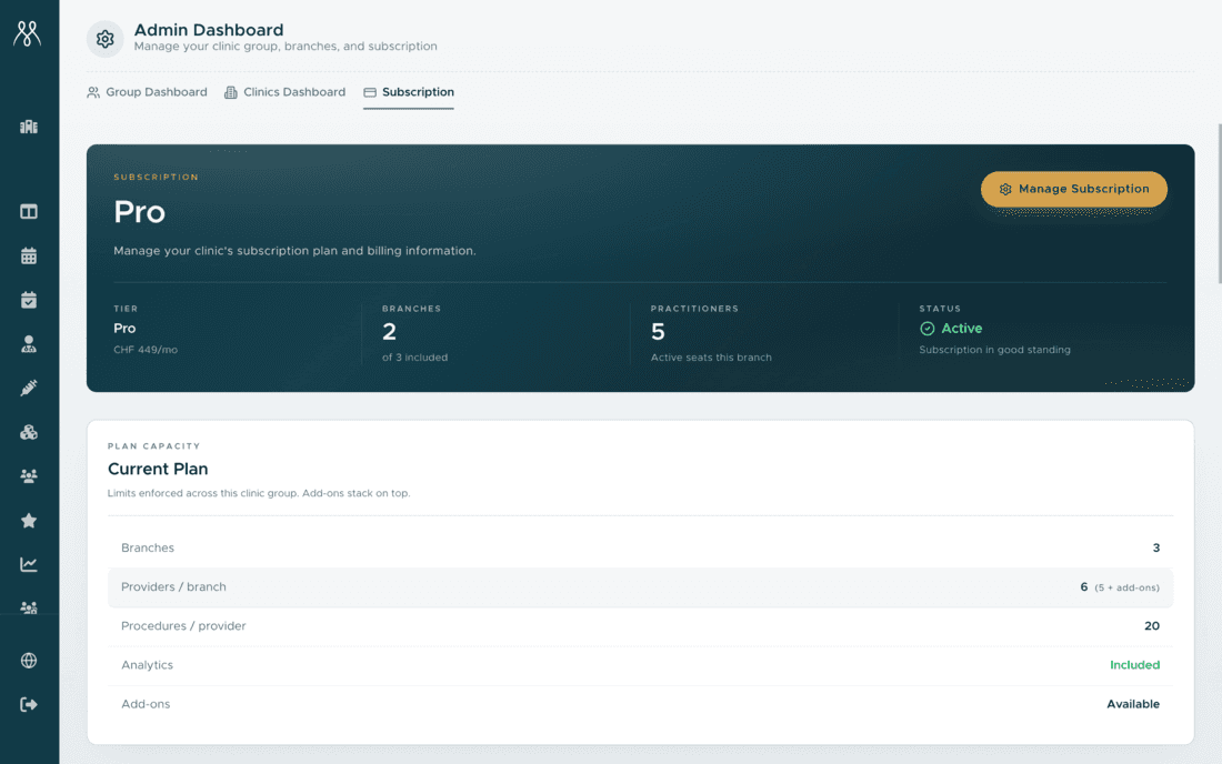 Subscription management