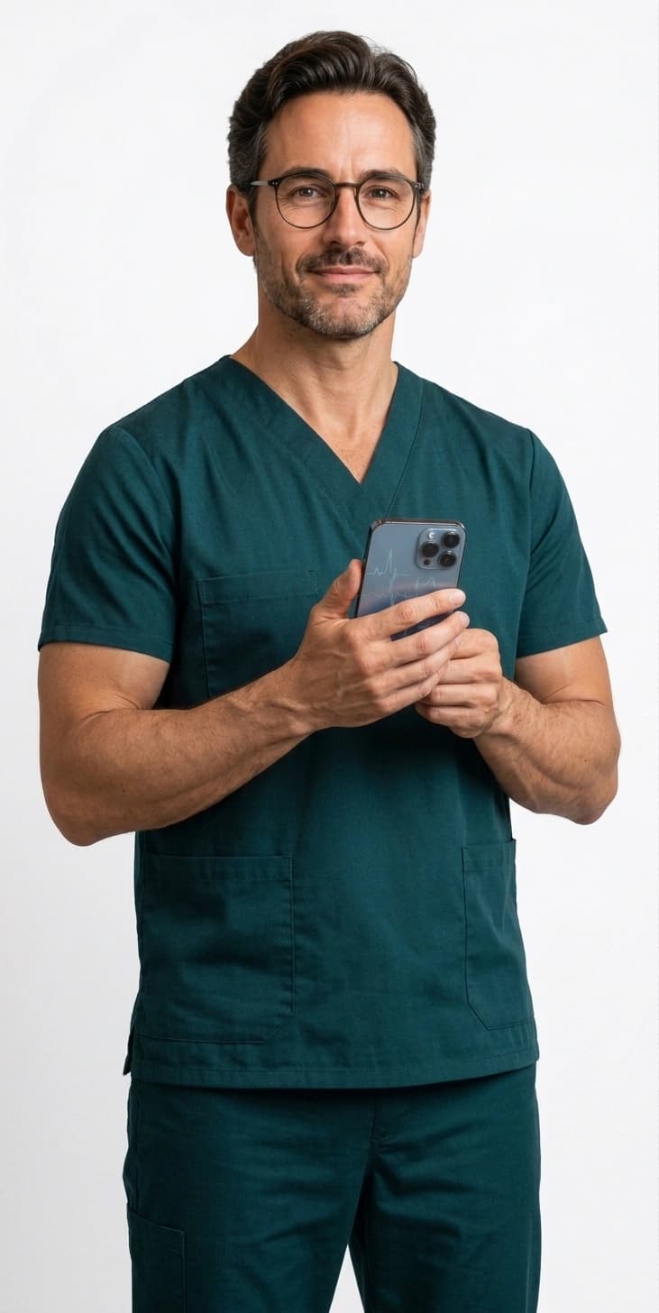 Practitioner with the Doctor App